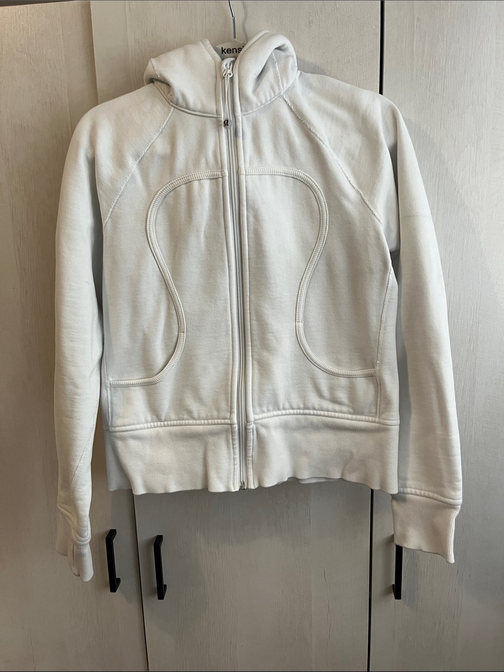 lululemon athletica White Full-Zip Hooded Jacket